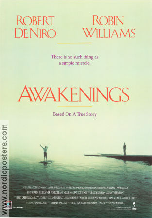 Awakenings 1990 poster Robert De Niro Robin Williams Julie Kavner Penny Marshall Strand Medicin och sjukhus