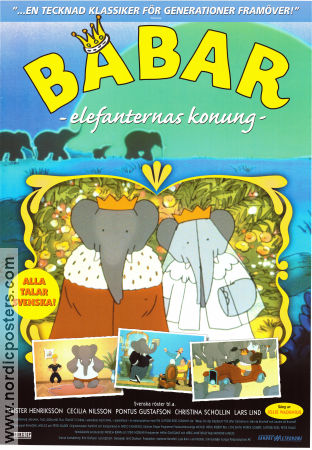 Babar King of the Elephants 1999 poster Philip Williams Raymond Jafelice Animerat Från TV