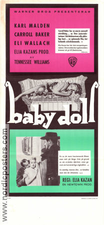 Baby Doll 1956 movie poster Karl Malden Carroll Baker Eli Wallach Elia Kazan