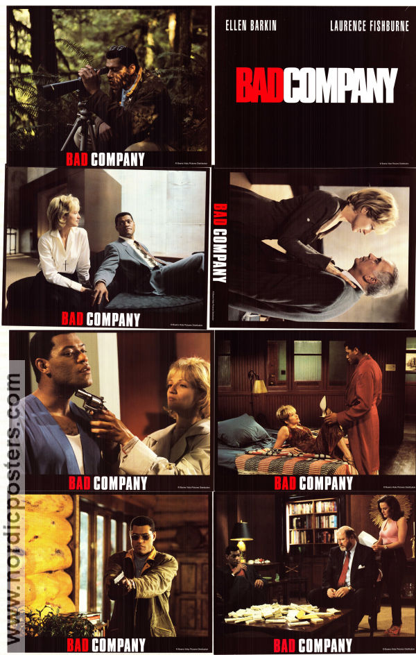 Bad Company 1995 lobbykort Laurence Fishburne Ellen Barkin Frank Langella Damian Harris