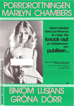 Bakom lustans gröna dörr 1972 poster Marilyn Chambers Johnnie Keyes James Mitchell