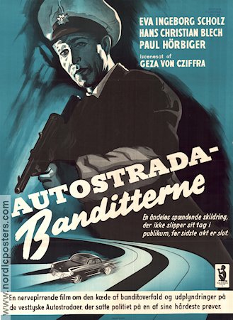 Banditen der Autobahn 1955 poster Paul Hörbiger