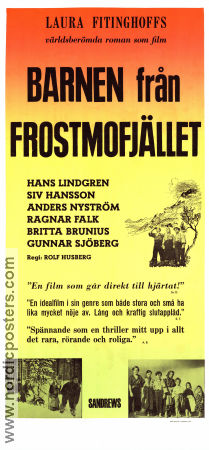 Barnen från Frostmofjället 1945 poster Hans Lindgren Siv Hansson Anders Nyström Rolf Husberg Text: Laura Fitinghoff Berg Barn