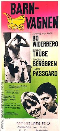 Barnvagnen 1963 poster Thommy Berggren Inger Taube Lars Passgård Bo Widerberg