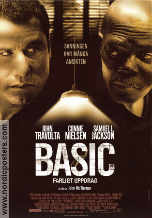 Basic 2003 movie poster John Travolta Connie Nielsen Samuel L Jackson John McTiernan