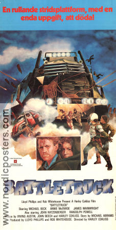Battletruck 1982 poster Michael Beck Annie McEnroe James Wainwright Harley Cokeliss Bilar och racing
