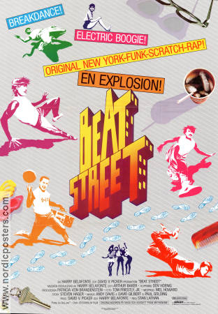 Beat Street 1984 poster Rae Dawn Chong Guy Davis Jon Chardiet Stan Lathan Dans