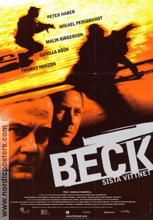 Beck sista vittnet 2002 movie poster Peter Haber Mikael Persbrandt Gunilla Röör Harald Hamrell Find more: Martin Beck Police and thieves From TV