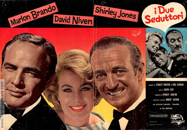 Bedtime Story 1964 poster Marlon Brando David Niven Shirley Jones
