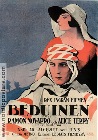 The Arab 1924 movie poster Ramon Novarro Alice Terry Rex Ingram