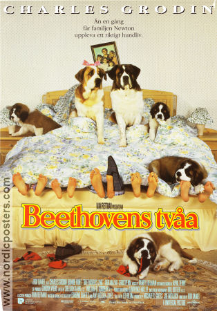 Beethoven´s 2nd 1993 movie poster Charles Grodin Bonnie Hunt Nicholle Tom Rod Daniel Dogs