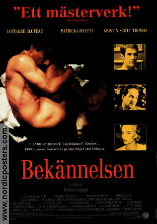 The Confessional 1995 movie poster Lothaire Bluteau Kristin Scott Thomas Robert Lepage