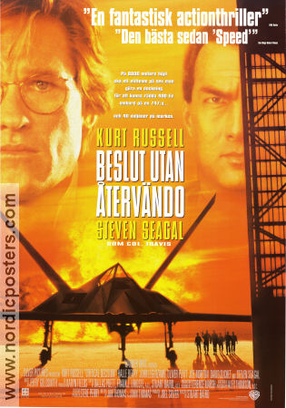 Beslut utan återvändo 1996 poster Steven Seagal Kurt Russell Halle Berry John Leguizamo Stuart Baird Flyg