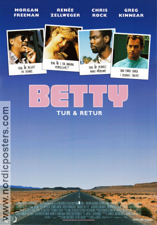 Nurse Betty 2000 movie poster Morgan Freeman Renée Zellweger Chris Rock Neil LaBute Cars and racing Medicine and hospital