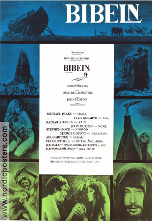Bibeln 1966 poster Michael Parks Ulla Bergryd Richard Harris John Huston Religion