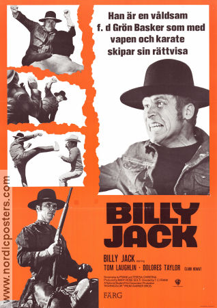 Billy Jack 1971 movie poster Delores Taylor Clark Howat Tom Laughlin