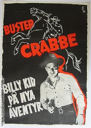 Billy Kid på nya äventyr 1946 poster Buster Crabbe