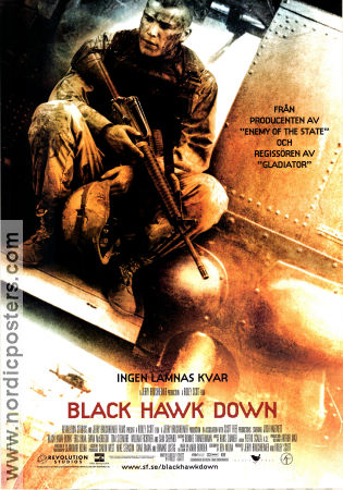 Black Hawk Down 2001 poster Josh Hartnett Ewan McGregor Ridley Scott Krig