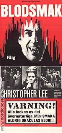 Taste the Blood of Dracula 1970 movie poster Christopher Lee Geoffrey Keen Gwen Watford Peter Sasdy Production: Hammer Films Find more: Dracula