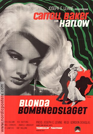 Harlow 1965 movie poster Carol Lynley Efrem Zimbalist Jr Ginger Rogers Alex Segal Ladies