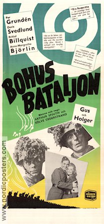 Bohus bataljon 1949 movie poster Per Grundén Doris Svedlund Gus Dahlström Arthur Spjuth