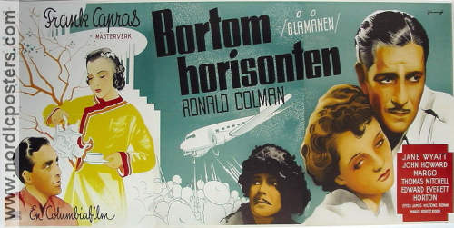 Lost Horizon 1937 movie poster Ronald Colman Jane Wyatt Frank Capra Find more: Large Poster Eric Rohman art Planes