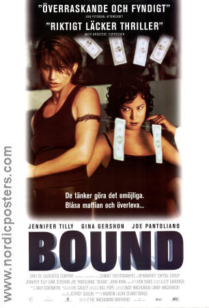 Bound 1996 movie poster Jennifer Tilly Gina Gershon Joe Pantoliano Andy Wachowski Ladies Money