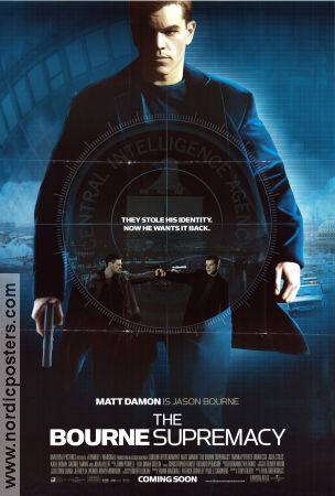 The Bourne Supremacy 2004 movie poster Matt Damon Franka Potente Joan Allen Paul Greengrass
