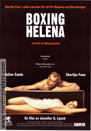 Boxing Helena 1993 movie poster Julian Sands Sherilyn Fenn Bill Paxton Jennifer Lynch