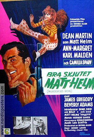 Murderer´s Row 1967 movie poster Dean Martin Ann-Margret Find more: Matt Helm Agents