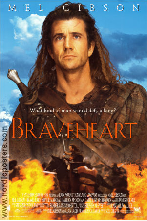 Braveheart 1995 movie poster Sophie Marceau Patrick McGoohan Catherine McCormack Mel Gibson