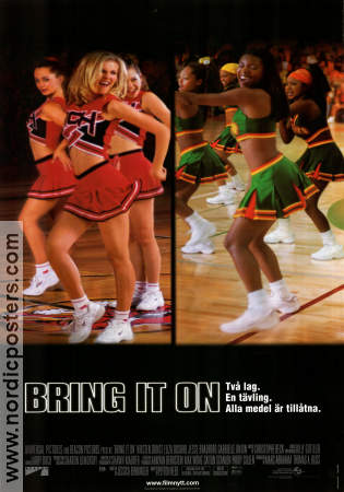 Bring It On 2000 poster Kirsten Dunst Eliza Dushku Peyton Reed Sport Skola