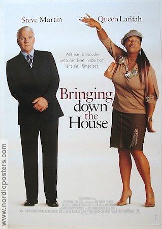 Bringing Down the House 2003 poster Steve Martin Queen Latifah Eugene Levy Adam Shankman