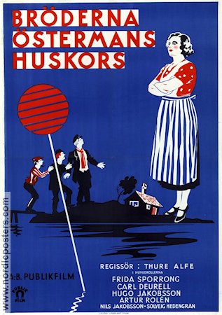 Bröderna Östermans huskors 1932 movie poster Frida Sporrong Artur Rolén Skärgård
