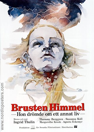 Brusten himmel 1982 poster Ingrid Thulin