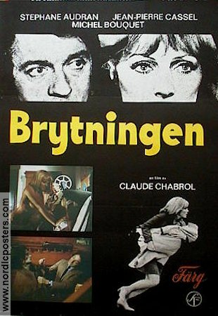 La ruptur 1971 movie poster Stéphane Audran Claude Chabrol