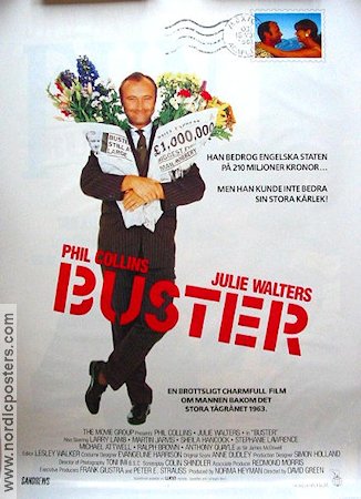 Buster 1988 movie poster Phil Collins Julie Walters Celebrities