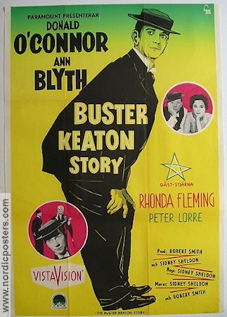 Buster Keaton Story 1958 movie poster Donald O´Connor Peter Lorre Buster Keaton