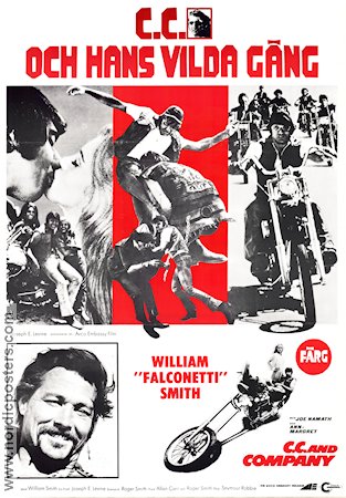C C och hans vilda gäng 1970 poster Joe Namath Ann-Margret William Smith Seymour Robbie Motorcyklar