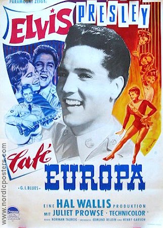 G I Blues 1960 movie poster Elvis Presley Juliet Prowse Robert Ivers Norman Taurog Musicals