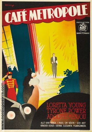 Café Metropole 1937 poster Loretta Young