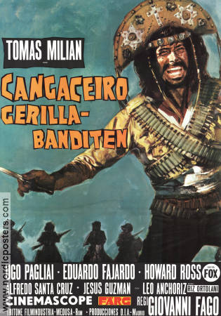 Cangaceiro gerillabanditen 1971 poster Thomas Milian Ugo Pagliai Eduardo Fajardo Giovanni Fago