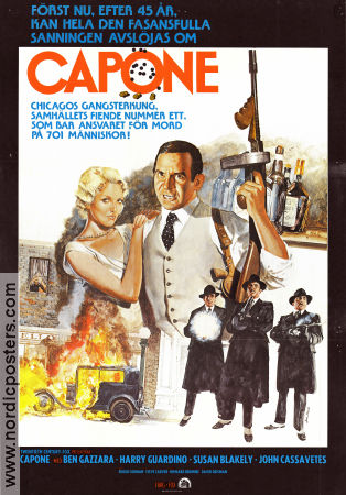 Capone 1975 poster Ben Gazzara Sylvester Stallone Susan Blakely Steve Carver Maffia