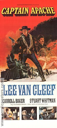 Captain Apache 1971 movie poster Lee Van Cleef Carroll Baker Stuart Whitman Alexander Singer Trains