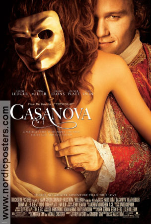 Casanova 2005 poster Heath Ledger Sienna Miller Jeremy Irons Lasse Hallström Damer