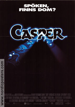 Casper 1995 movie poster Bill Pullman Christina Ricci Cathy Moriarty Brad Silberling Animation