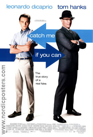 Catch Me if you Can 2002 movie poster Leonardo DiCaprio Tom Hanks Steven Spielberg