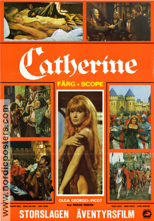 Catherine 1969 poster Olga Georges-Picot Francine Bergé Bernard Borderie