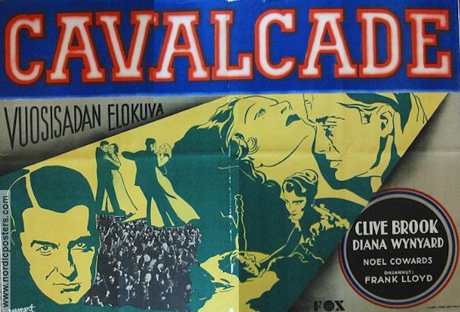 Cavalcade 1933 movie poster Clive Brook Diana Wynyard Poster from: Finland