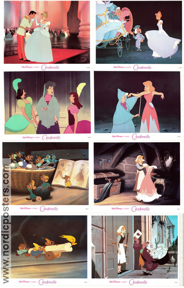 Cinderella 1950 lobbykort Ilene Woods Clyde Geronimi Animerat Hitta mer: Askungen